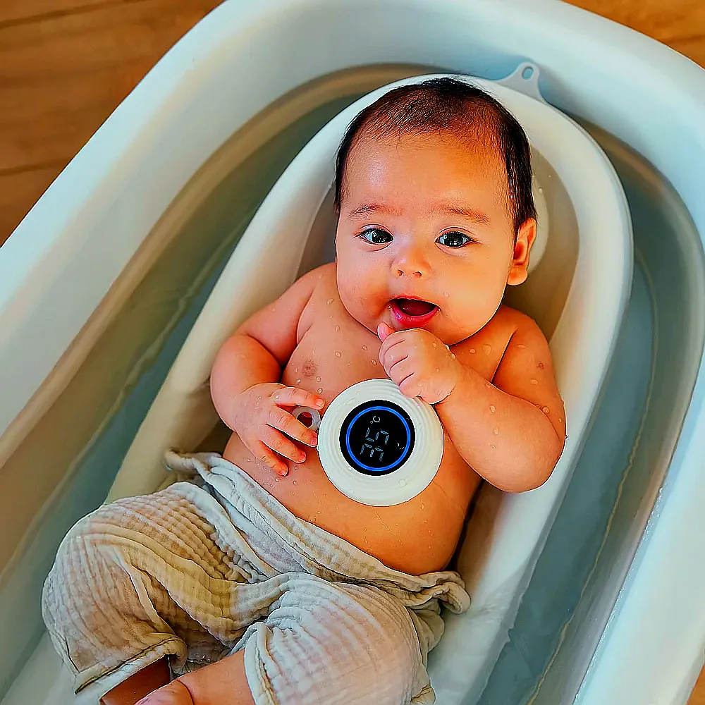 더마더 접이식 아기욕조 신생아욕조 디지털 탕온계 이미지 1