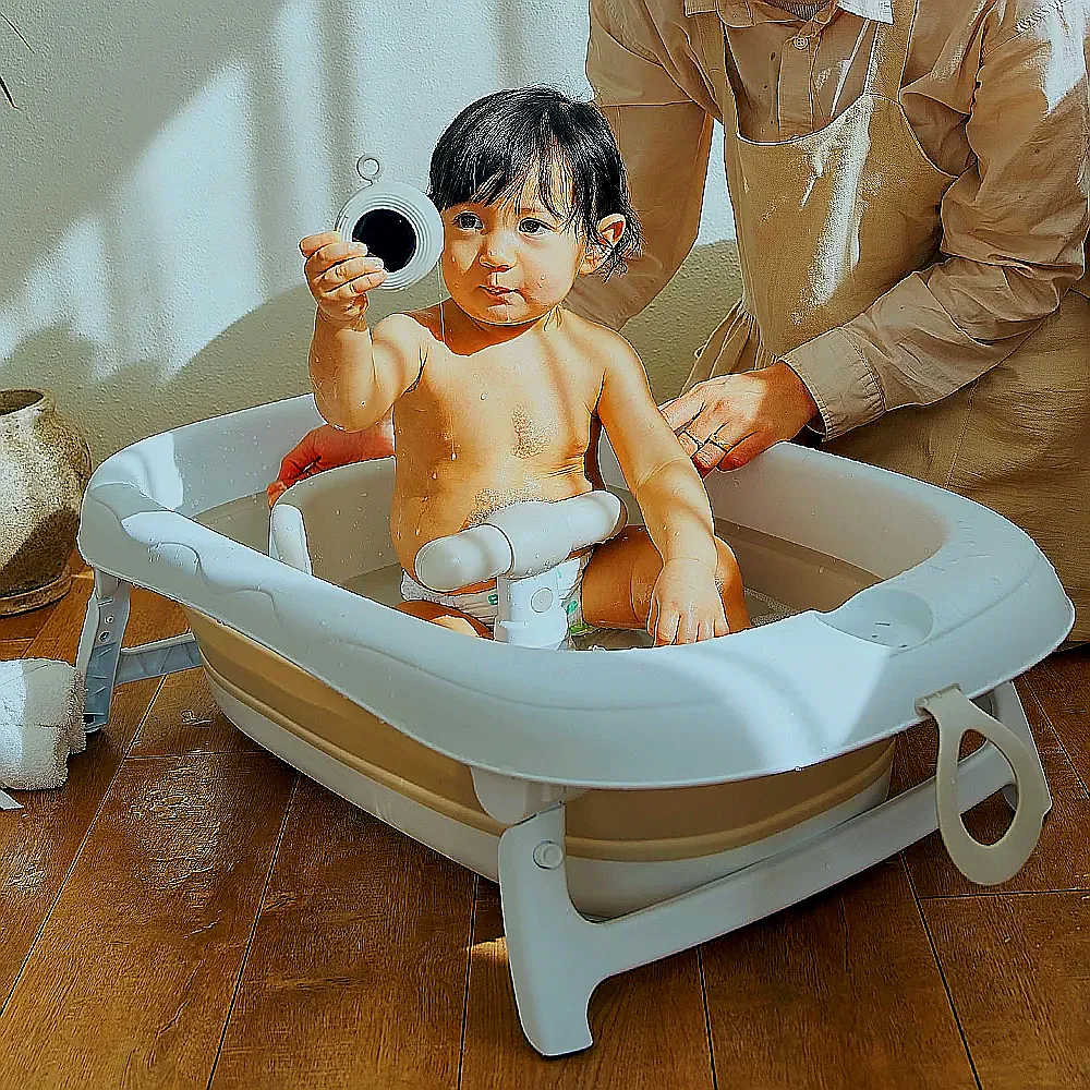 더마더 접이식 아기욕조 신생아욕조 디지털 탕온계 이미지 5
