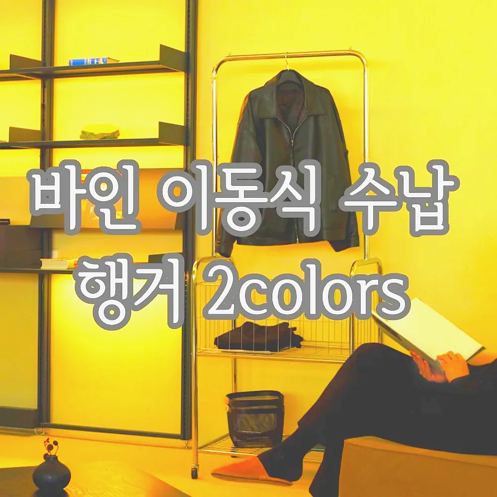바인 이동식 수납 행거 2colors 이미지 1